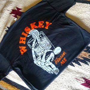 Womens L Black Graphic Tshirt